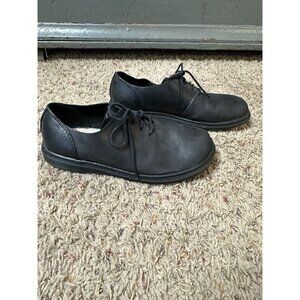 Dr. Martens‎ Womens Mono Black Lace-Up Lorrie  Leather Shoes Cushioned Lining 8